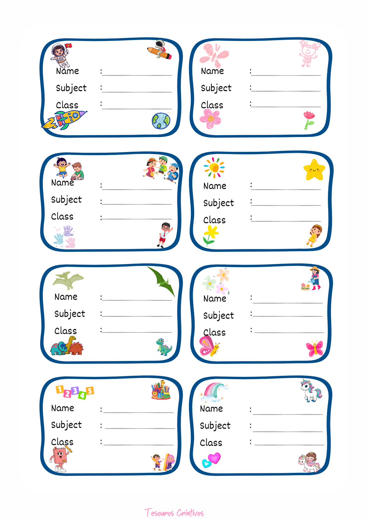 School labels