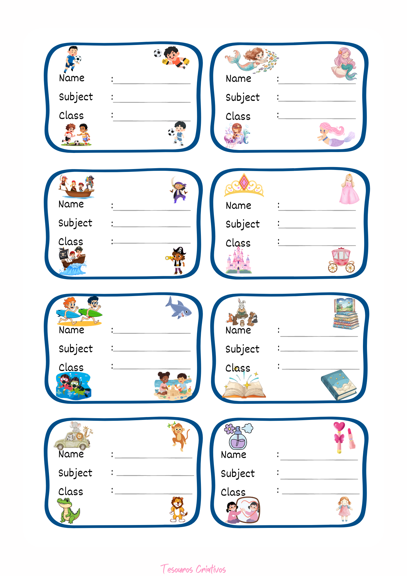 School labels