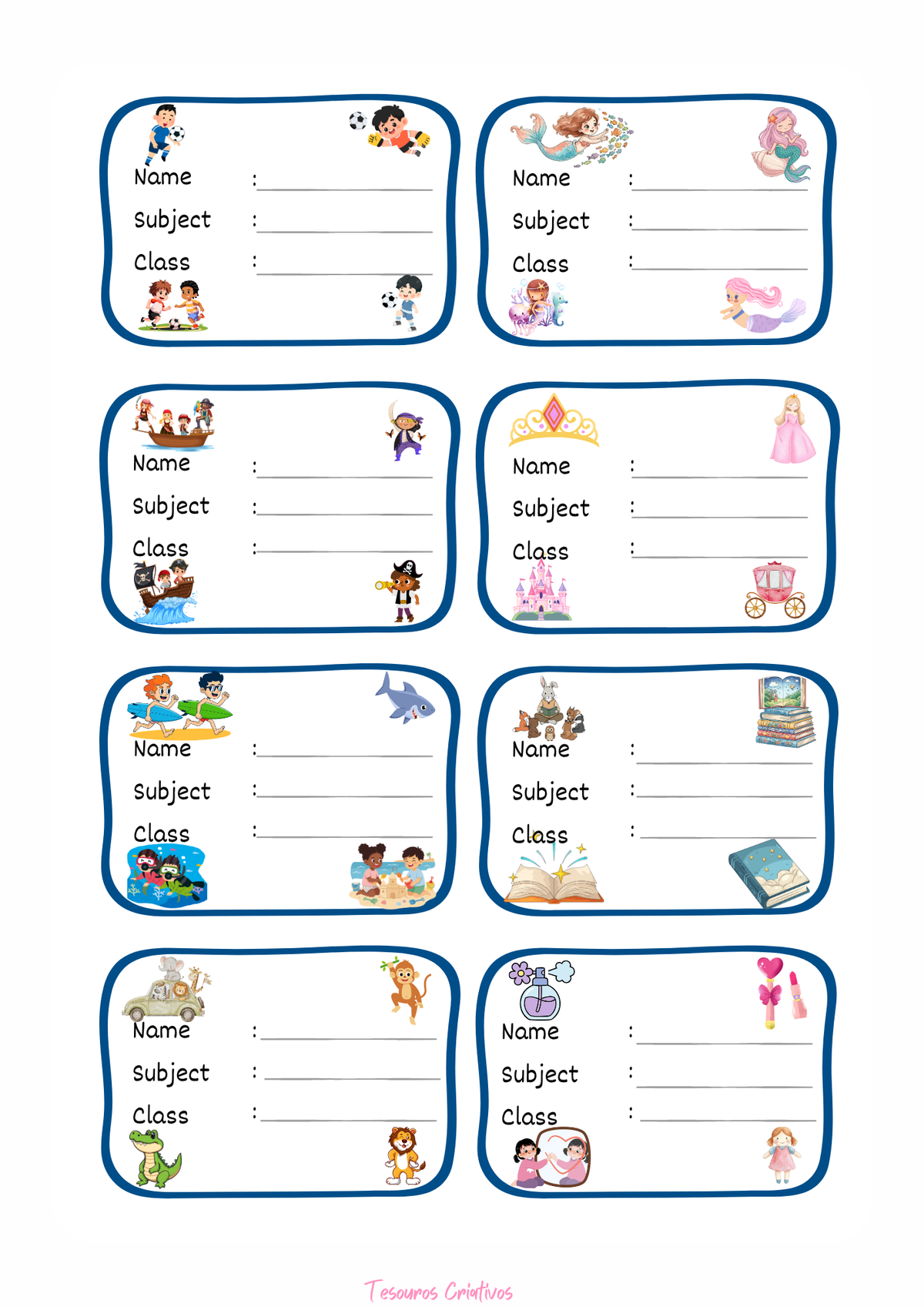 School labels