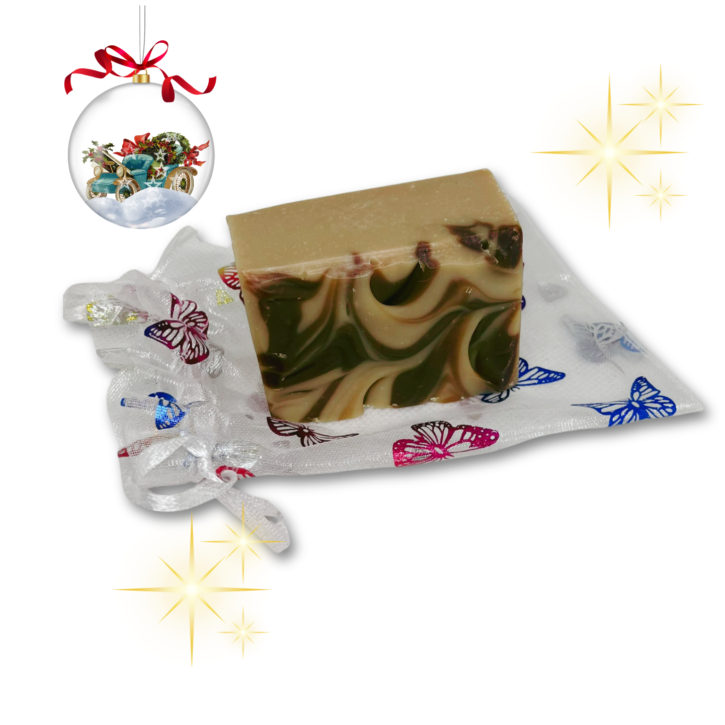 Mini cinnamon and cocoa soap