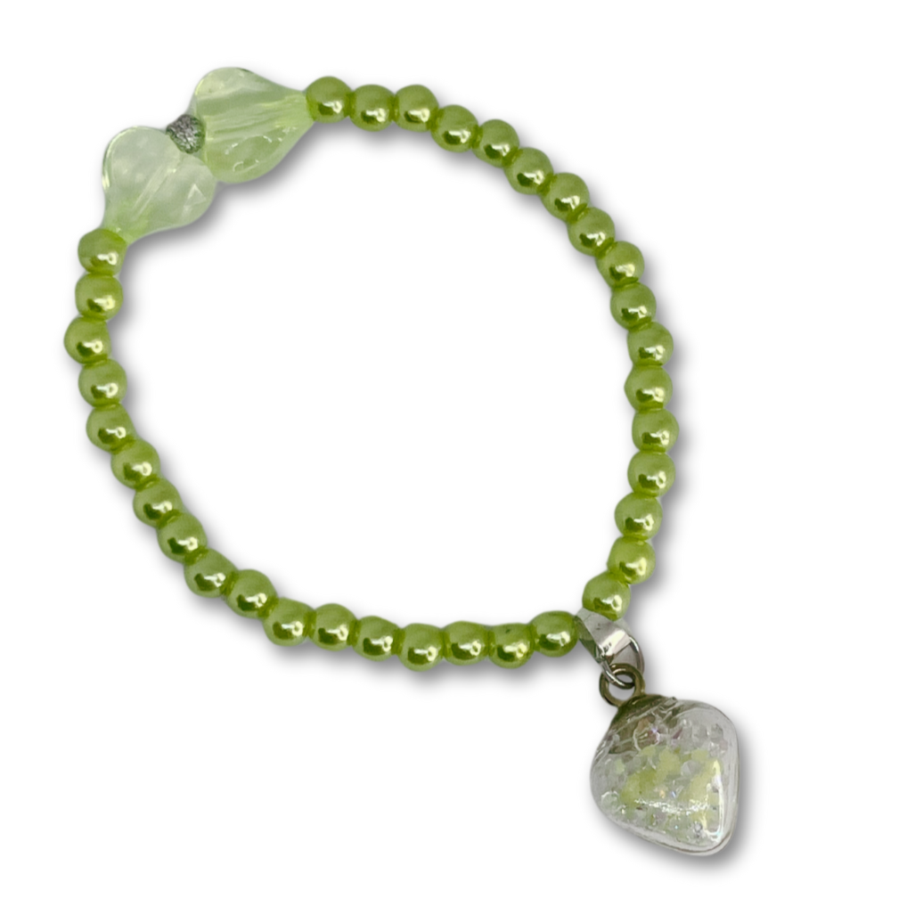 Green pearls bracelet 