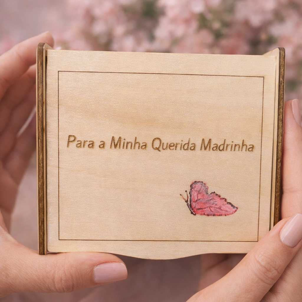 wooden box for godmother