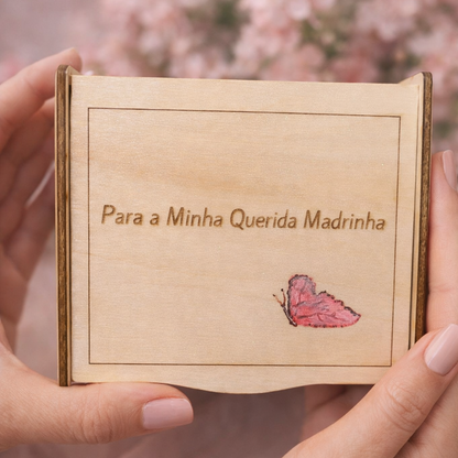 wooden box for godmother