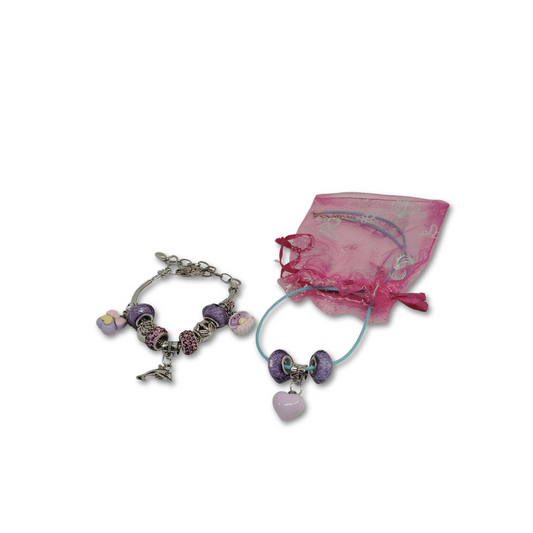 💗Everyday Love - Heart necklace + Charm bracelet